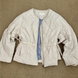 Bohme Off-White Quilted Puffer Jacket